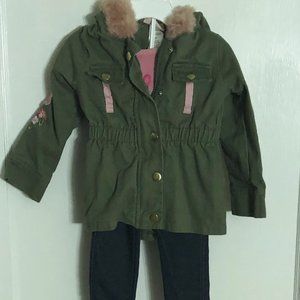 Little Lass Toddler Jacket, Shirt & Pants Outfit
